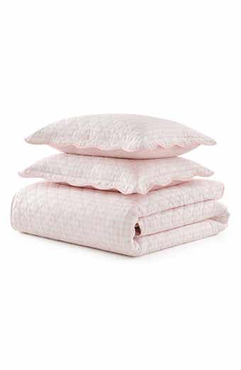 Olivia Gingham Cotton Percale Quilt Set