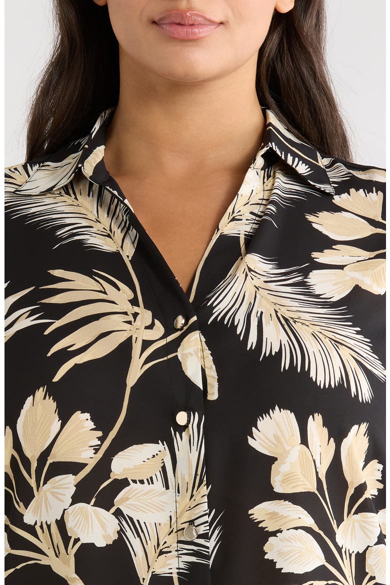 Floral Print Shirt, Alternate, color, ANNE BLACK MULTI