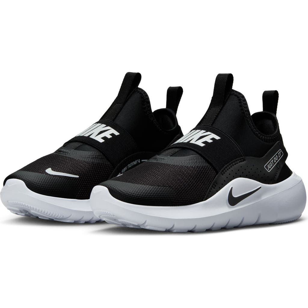 Nike Kids' Flex Runner 4 Sneaker In Black
