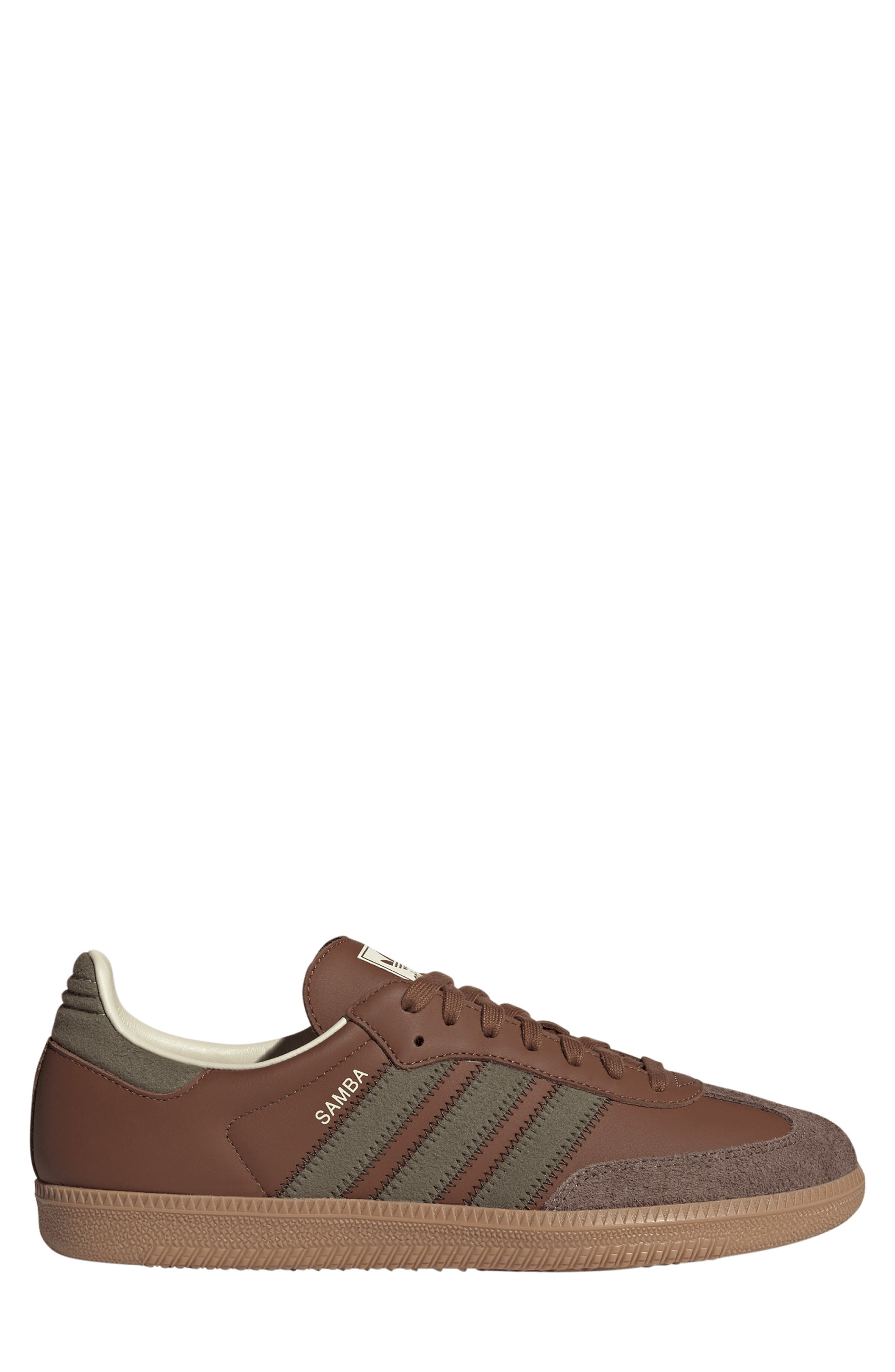 Gender Inclusive Samba OG Sneaker, Alternate, color, BROWN/ OLIVE/ EARTH STRATA