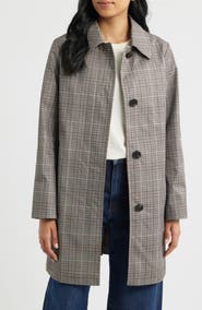 Sam Edelman Fly Front Longline Rain Jacket