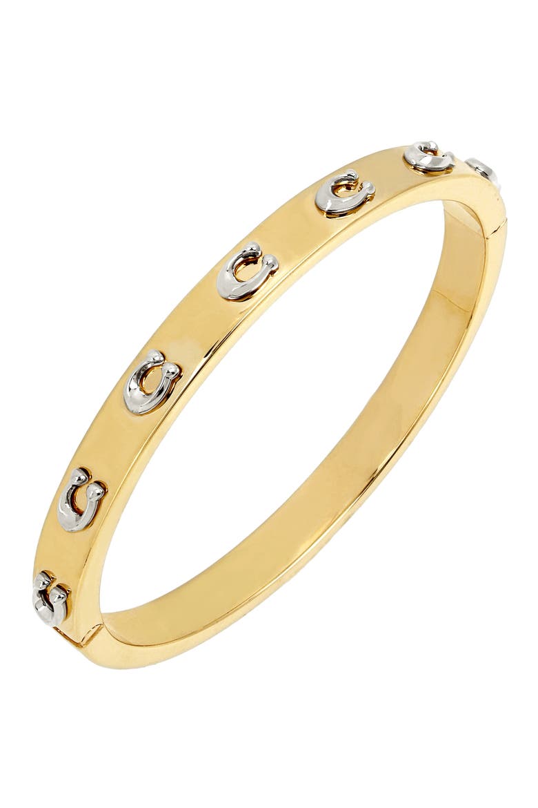 C-Logo Station Bangle, Alternate, color, TWOTONE