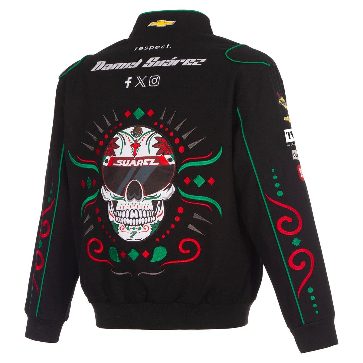 JH DESIGN Men's JH Design Black Daniel Suarez 2026 Sugar Skull Full ...