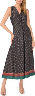Halogen® Knot Front Maxi Dress