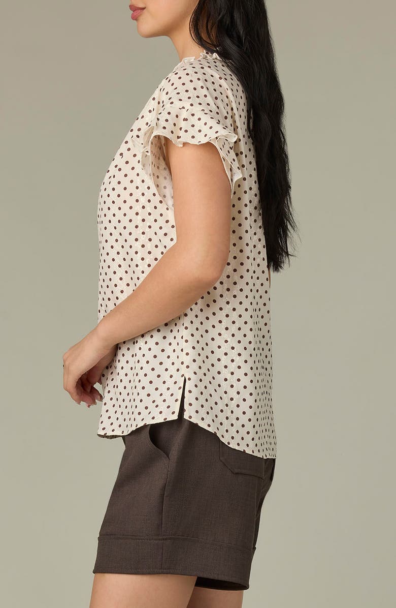 Wit & Wisdom Ruffle Embroidered Top, Alternate, color, 