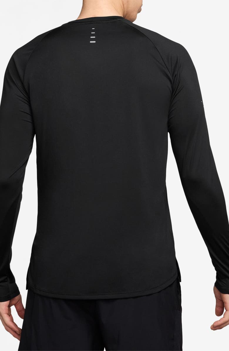 Nike Advantage Dri-FIT Long Sleeve Performance T-Shirt, Alternate, color, Black/ Reflective Silver