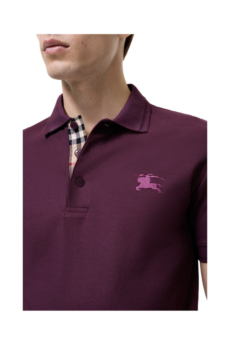 Cotton Polo Shirt, Alternate, color, Pansy purple