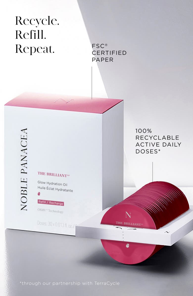 Noble Panacea The Brilliant Glow Hydration Oil Refill, Alternate, color, White