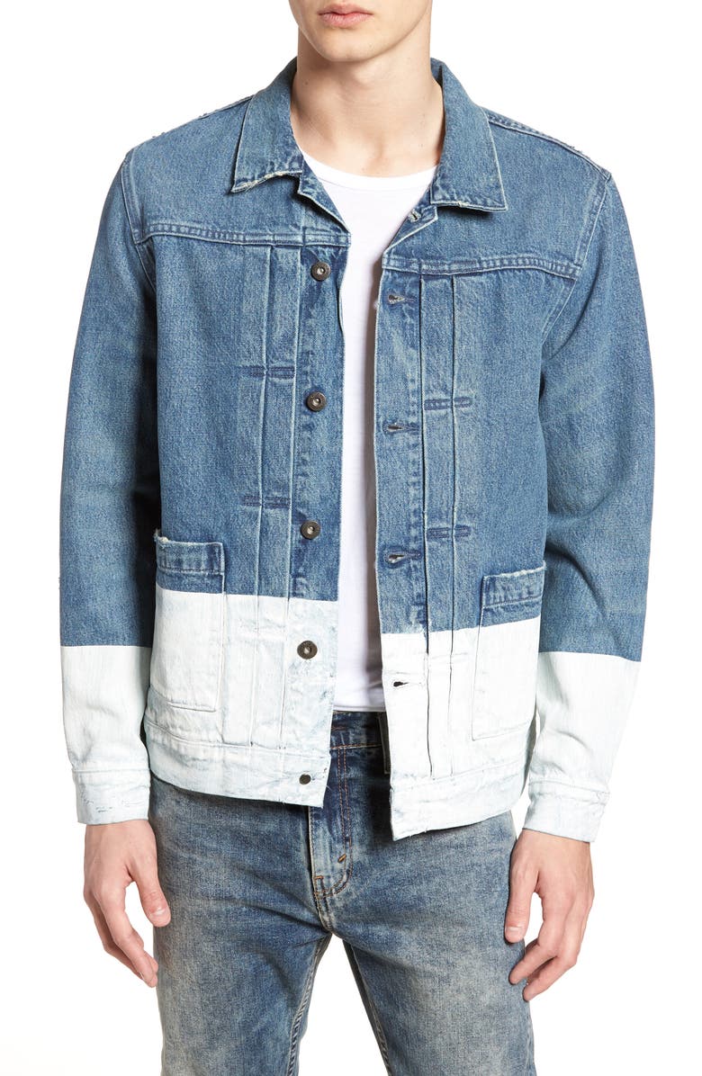 Levi's<sup>®</sup> Made & Crafted<sup>™</sup> Type IV Standard Fit Trucker Denim Jacket, Main, color, 