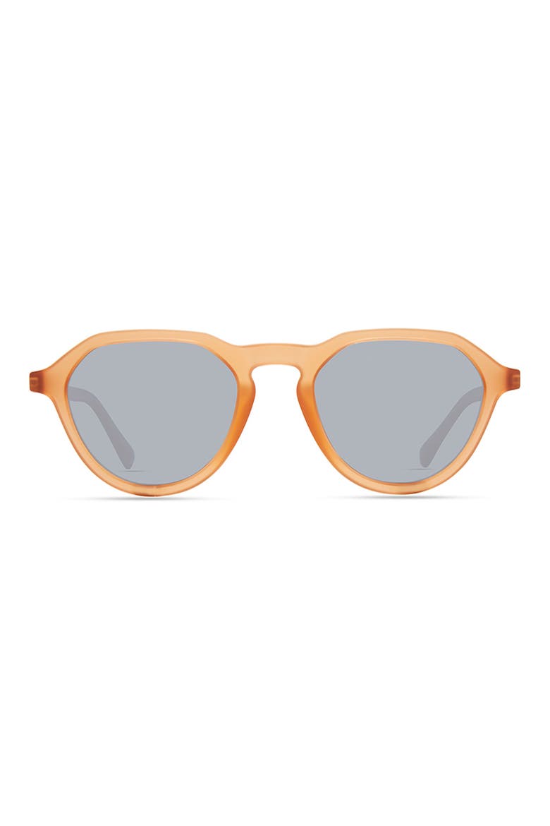 Hyder 51mm Polarized Round Sunglasses, Main, color, ORANGE