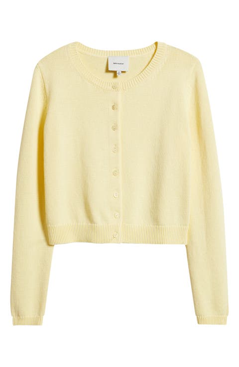 Clara Crewneck Organic Cotton Cardigan