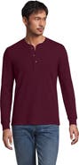 Lands' End Long Sleeve Thermal Waffle Henley