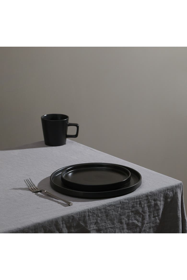 Celina Stoneware 32-Piece Dinnerware Set, Alternate, color, Black Matte