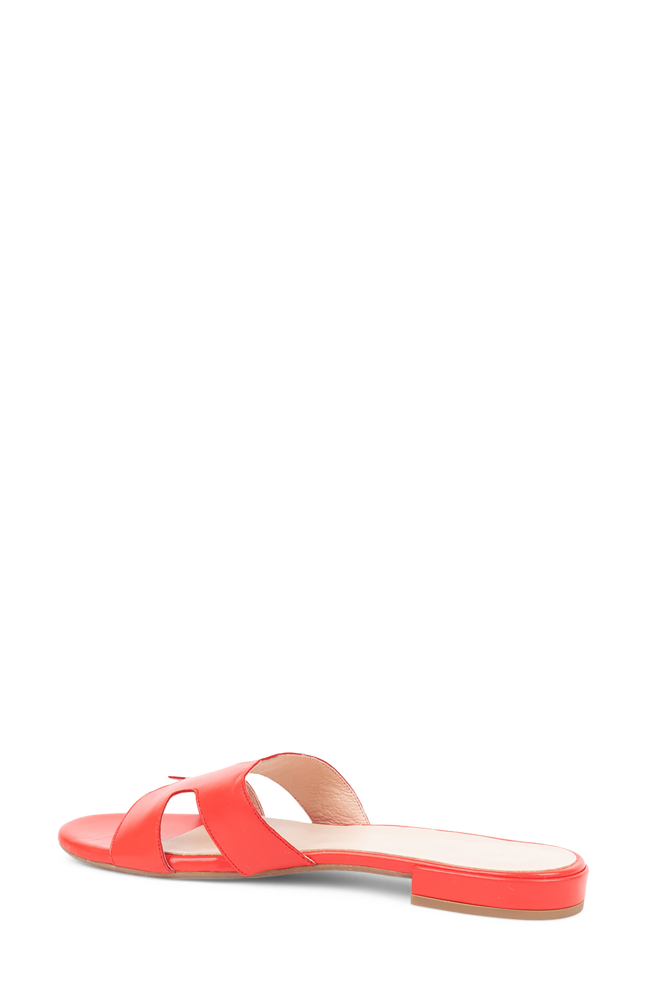 patricia green Hallie Slide Sandal, Alternate, color, Red Leather