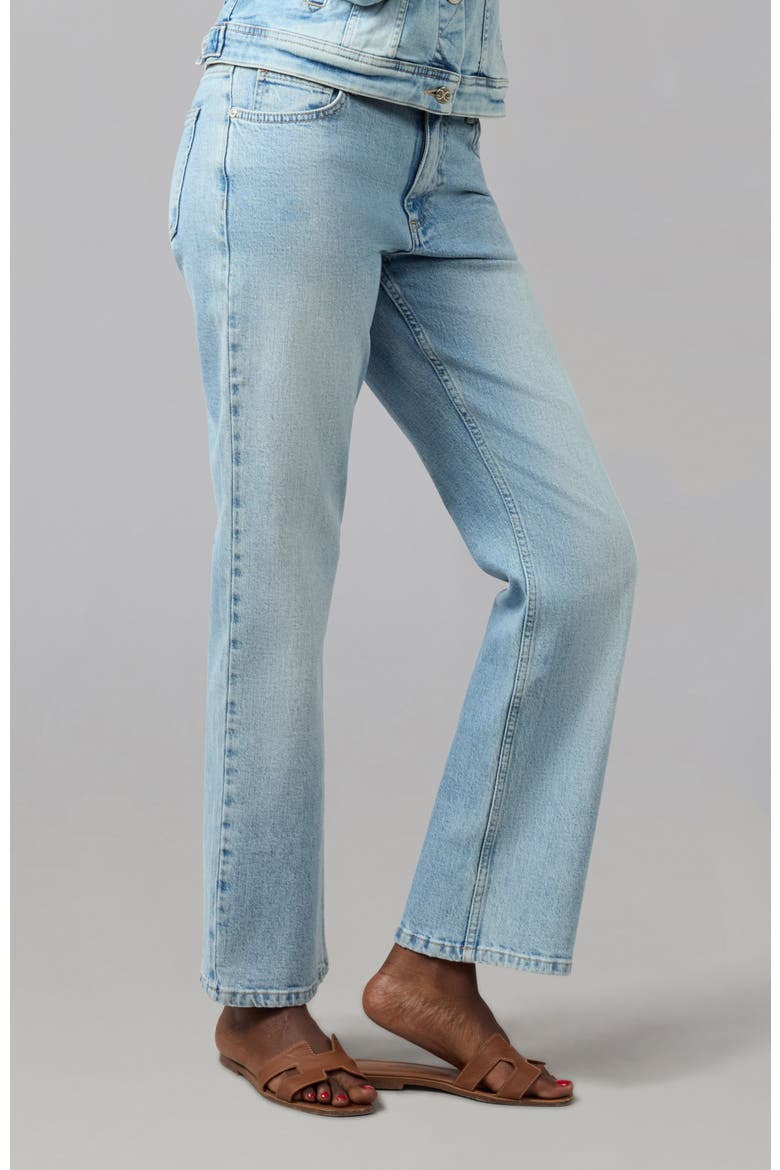 Denver High Rise Straight Jeans, Alternate, color, WHIMSY BLUE