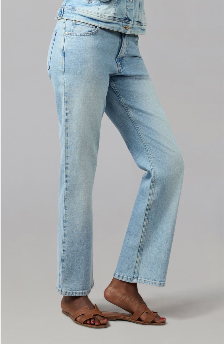 Lola Denim Denver High Rise Straight Jeans, Alternate, color, Whimsy Blue