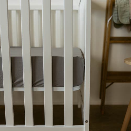 Parker Baby Co. Crib Sheets In Pewter
