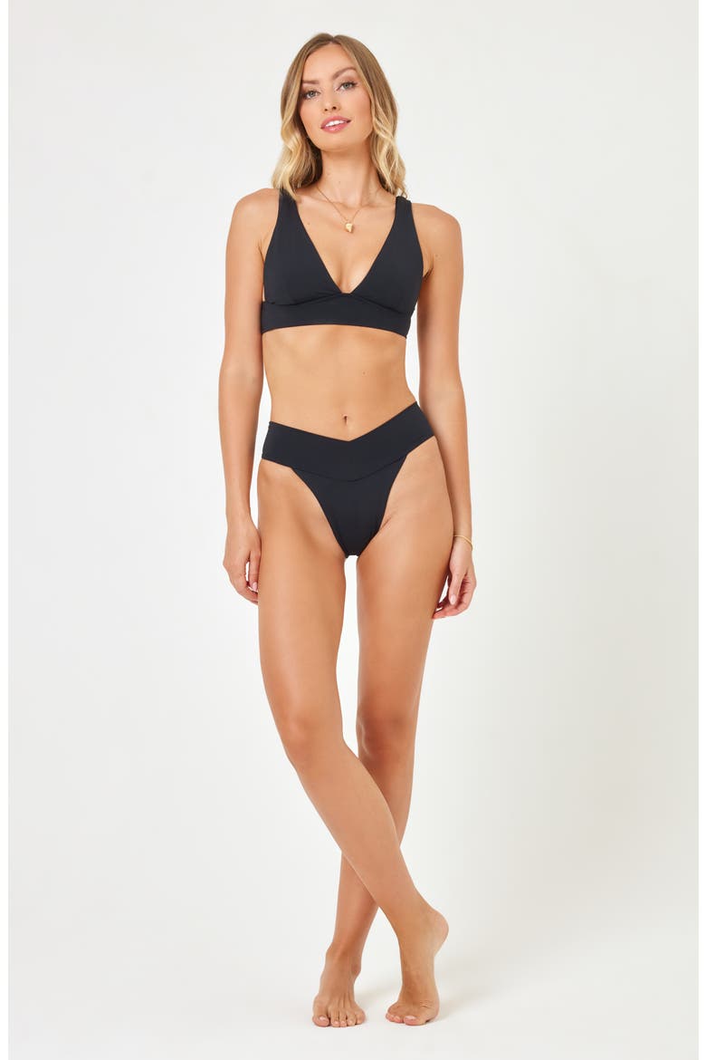 Fused Harley Bikini Top, Alternate, color, BLACK