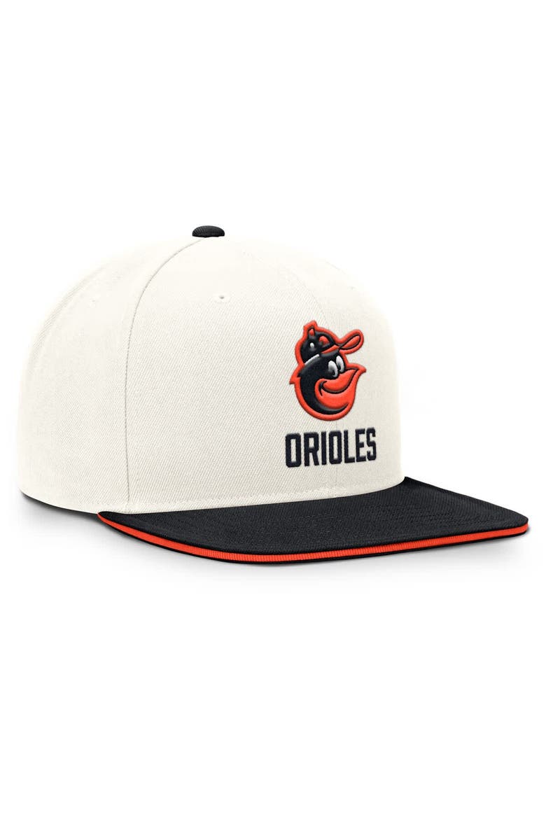 Men's Nike Cream/Black Baltimore Orioles Cooperstown Pro Dri-FIT Snapback Hat, Alternate, color, Cream