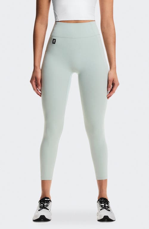 On High Waist 7/8 Studio Tights In Gray