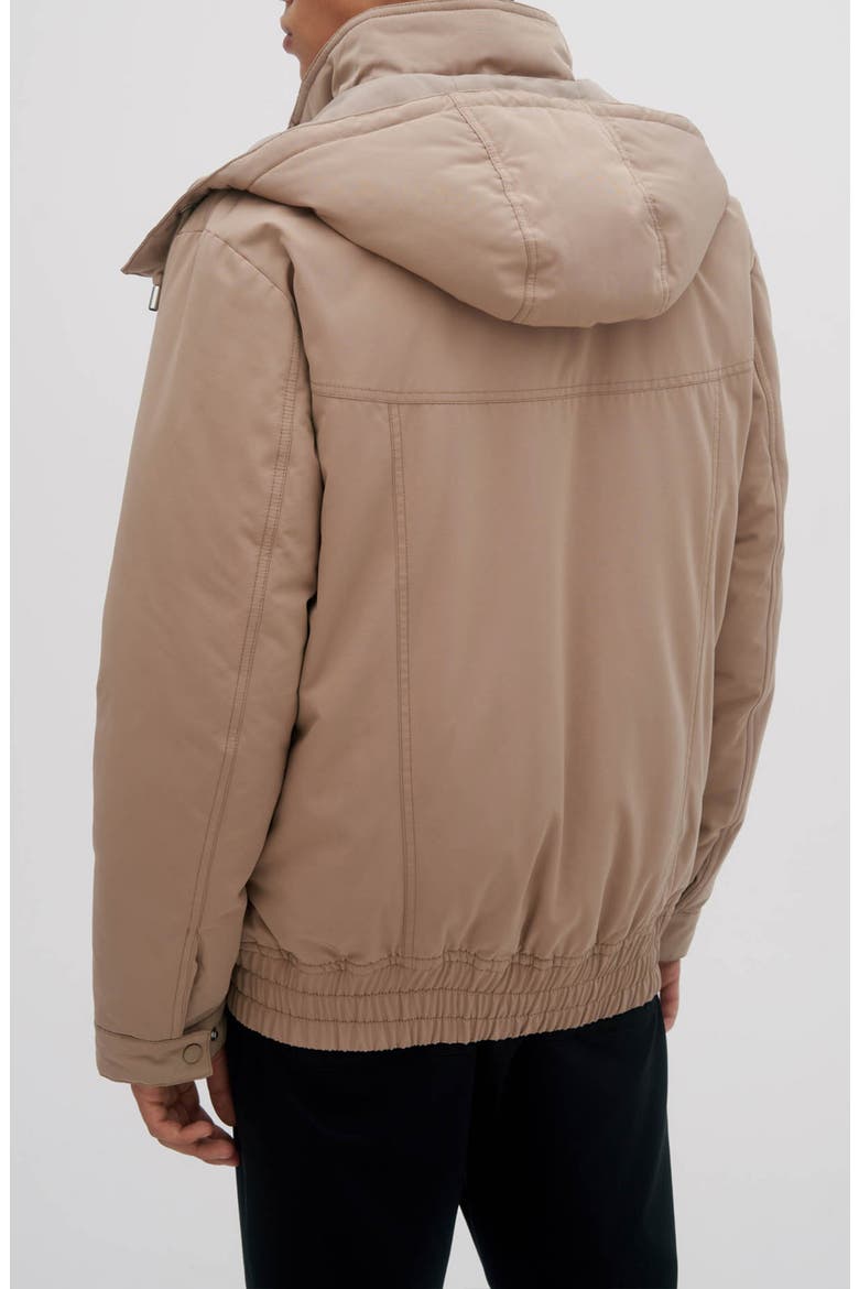 Puffer Bomber Jacket, Alternate, color, SAND