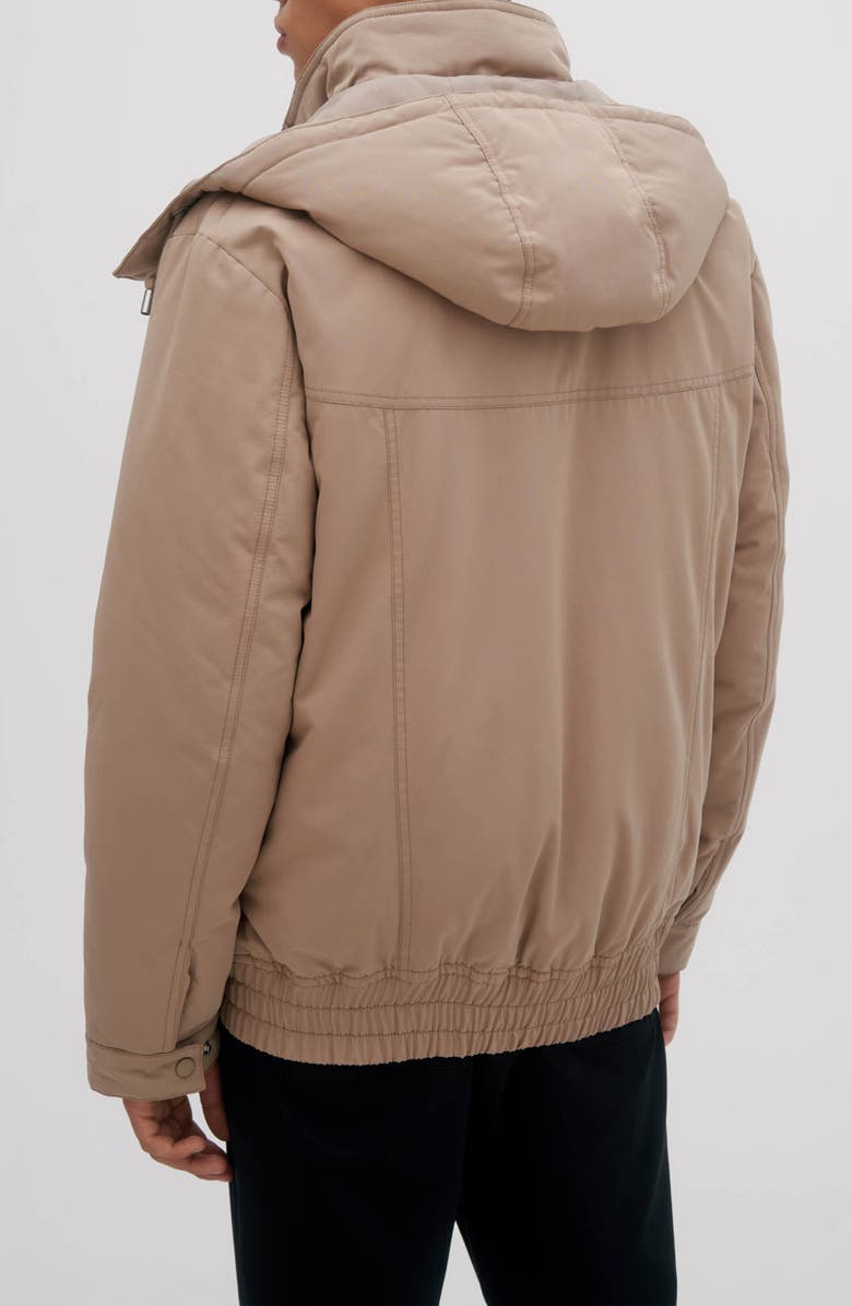 Noize Puffer Bomber Jacket, Alternate, color, Sand