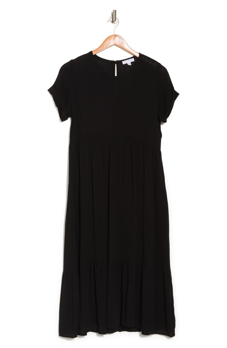 Socialite Short Sleeve Tiered Midi Dress, Alternate, color,