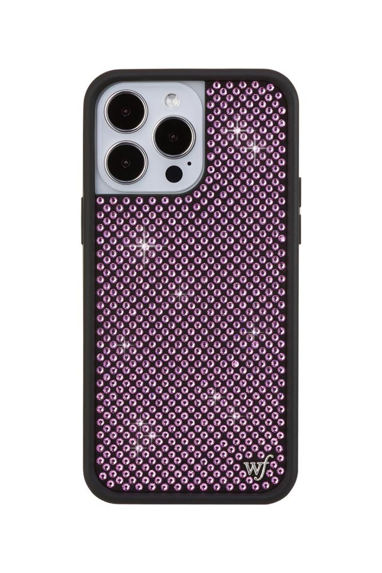 Pink Rhinestone iPhone Case, Alternate, color, Pink