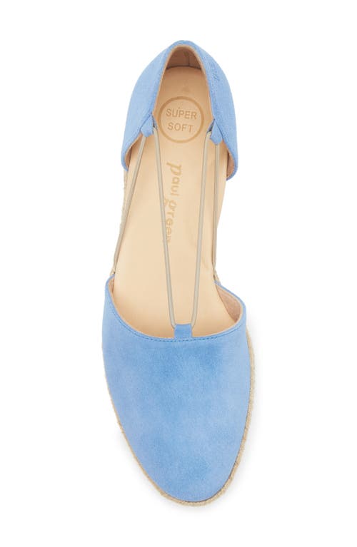 Paul Green Alegra Flat In Pacific Soft Suede