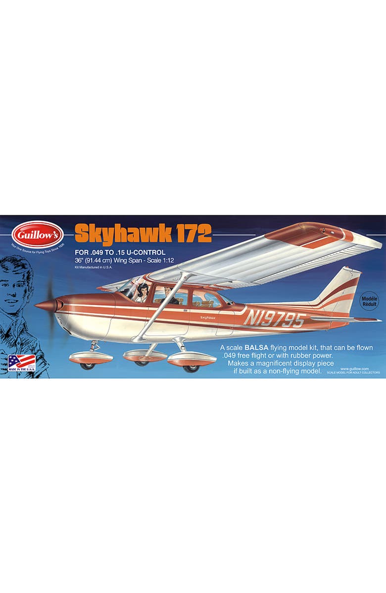 Guillow's Cessna Skyhawk Model Kit, Main, color, Multicolored