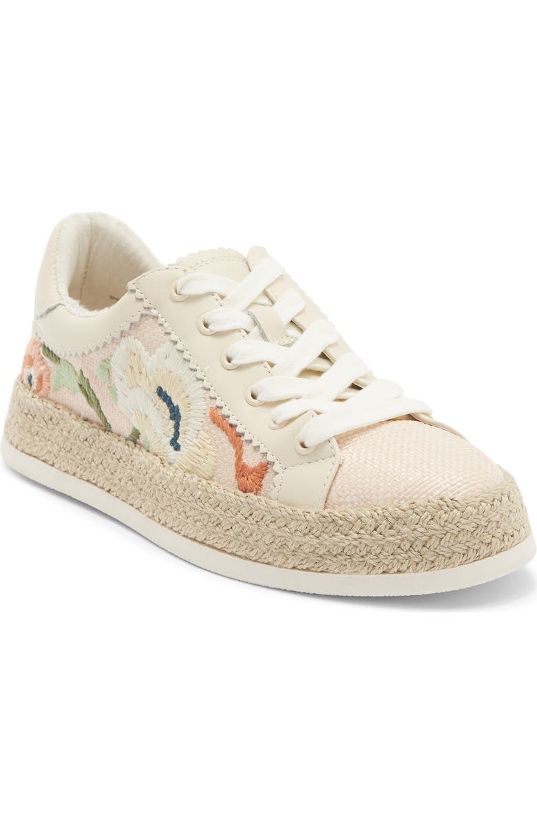 Dolce Vita Azalia Sneaker, Main, color, Pink Floral Raffia