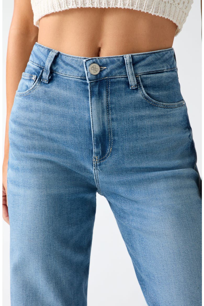 Bellagio High Waist Wide Leg Jeans, Alternate, color, LIGHT BLUE