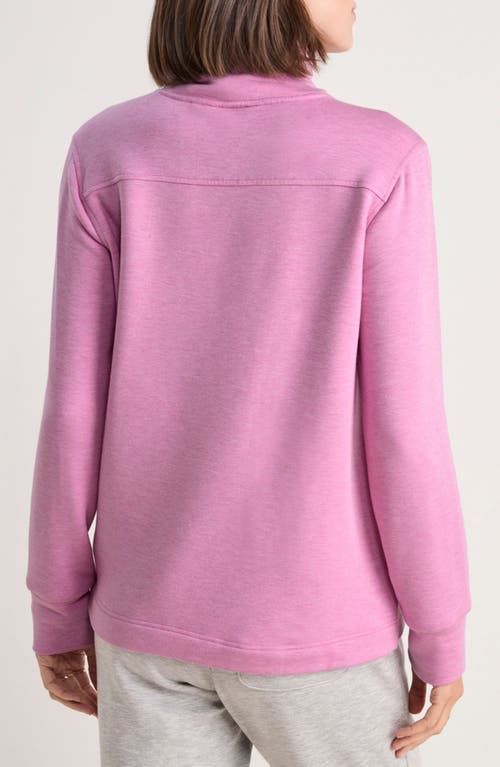 Vineyard Vines Shep Dreamcloth® Turtleneck Knit Shirt In Black Raspberry Heather