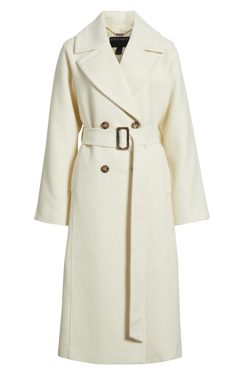 Bernardo Whitaker Twill Coat, Alternate, color, White