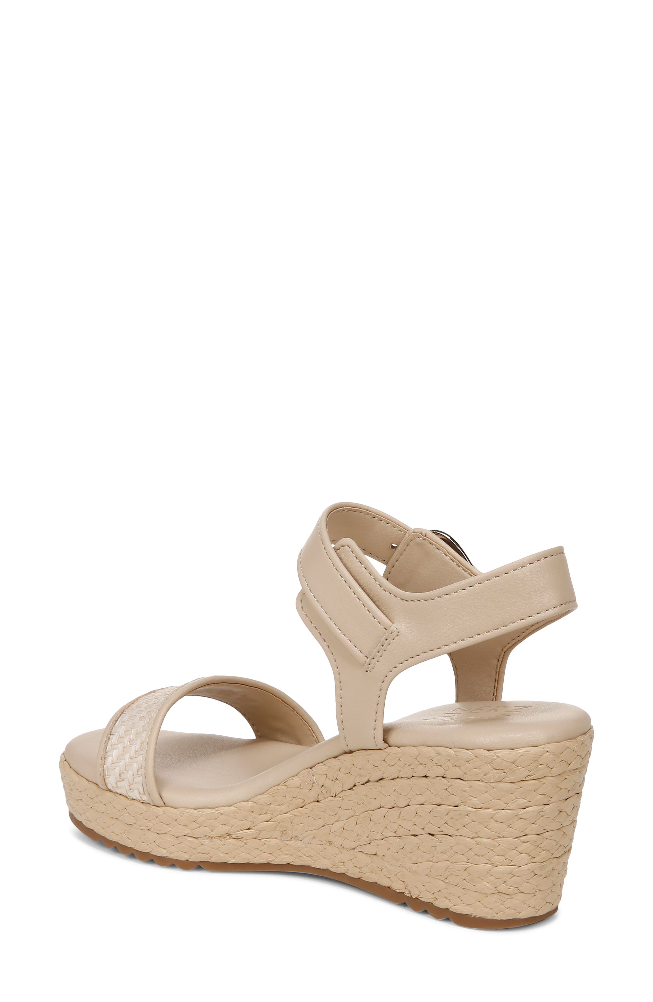 Naturalizer Stella Platform Wedge Sandal, Alternate, color, Beige Multi Fabric