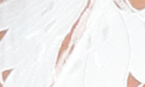 Fleur Du Mal Lily Lace Garter Belt In Ivory