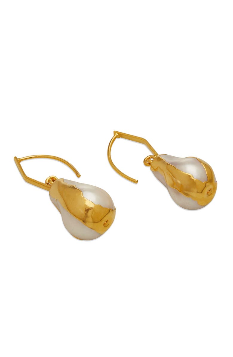 Dhwani Bansal KORA DROP EARRINGS, Alternate, color, Gold Plated