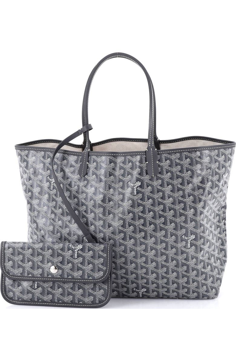 Pre-Owned Goyard Saint Louis Tote Coated Canvas PM, Alternate, color, Gray