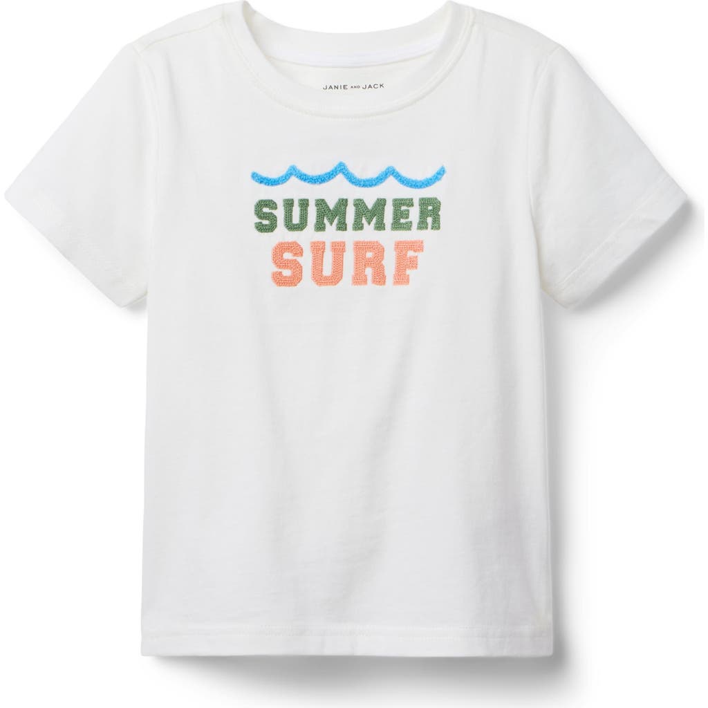 Janie And Jack Surf Tee In White