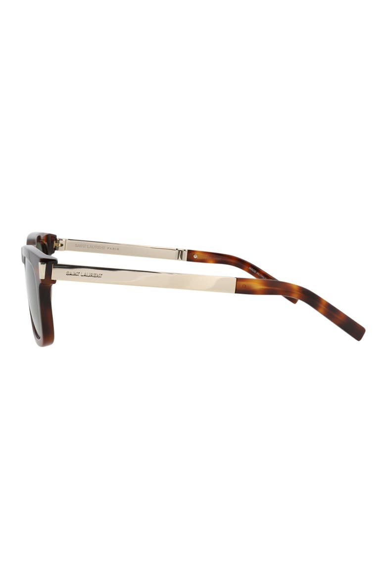 51mm Square Sunglasses, Alternate, color, HAVANA GOLD GREEN