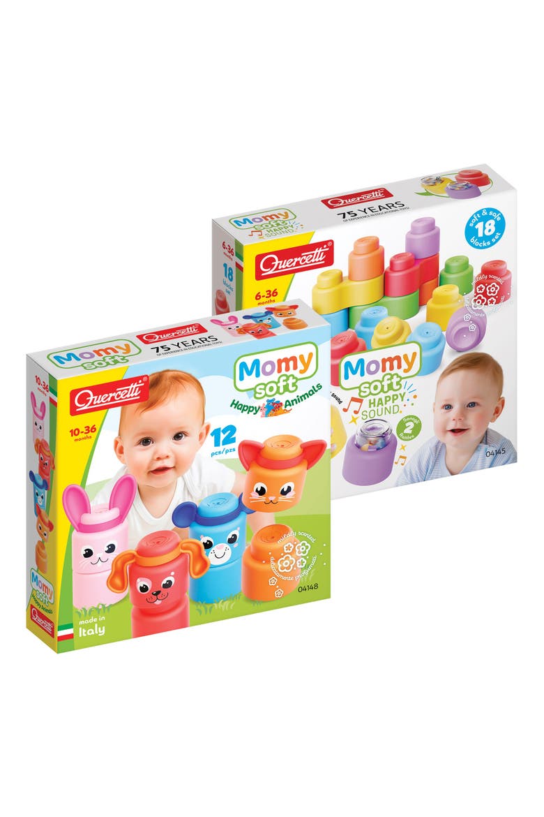 Happy Sound & Animal Soft Blocks - Set of 30, Alternate, color, Multicolored