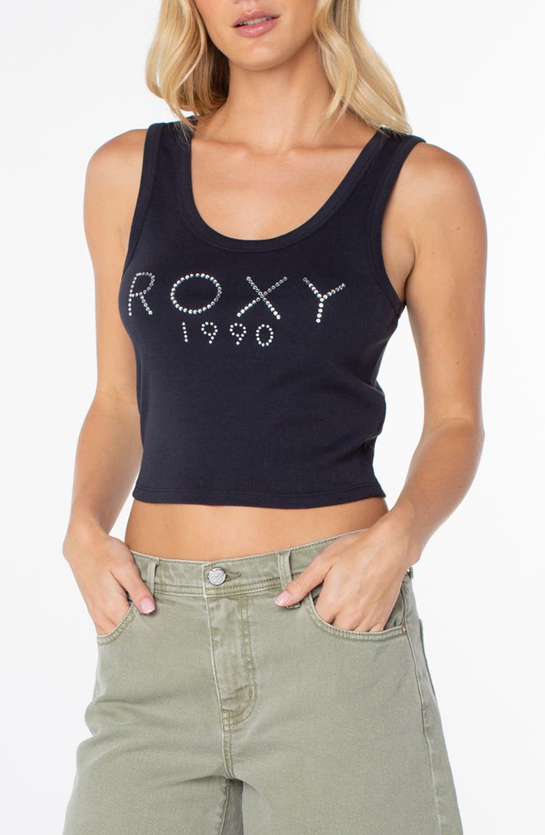 Roxy Shine Bright Rib Tank, Alternate, color, Phantom