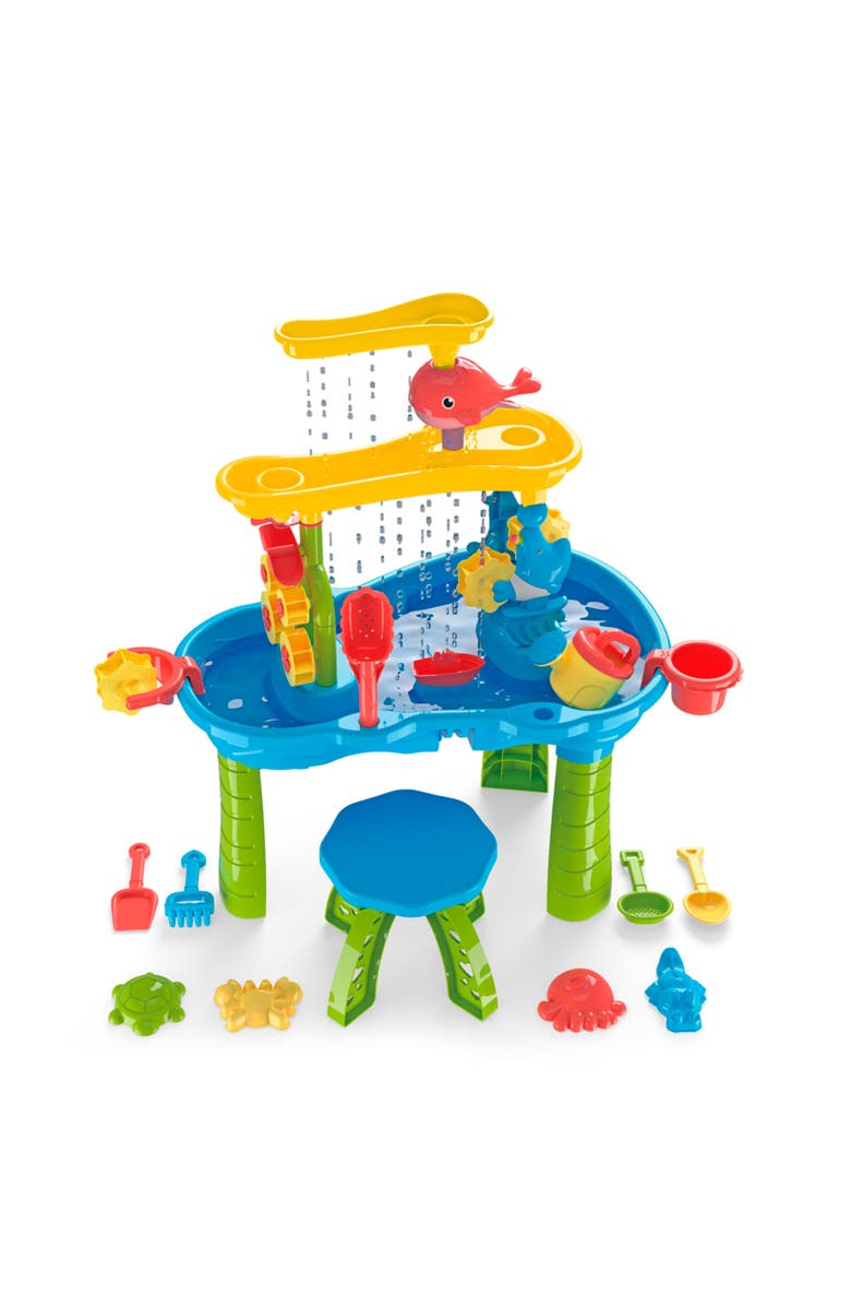 Trimate Toddler Sensory Sand and Water 3 Tier Table, Alternate, color, Multicolored