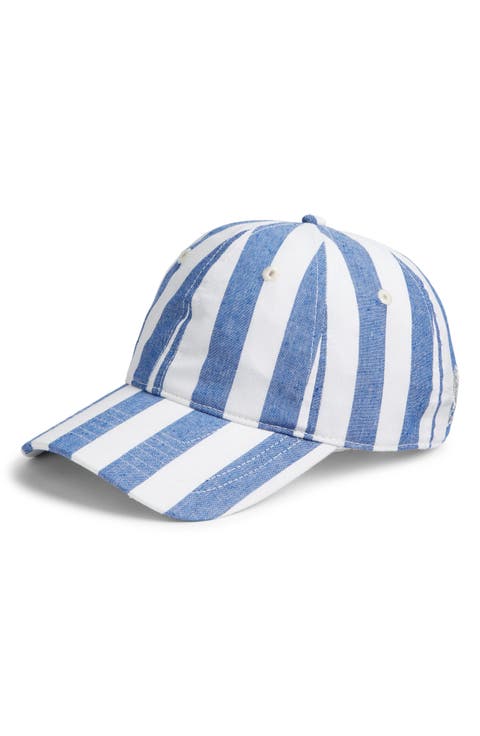 Cassis Stripe Cotton Baseball Cap