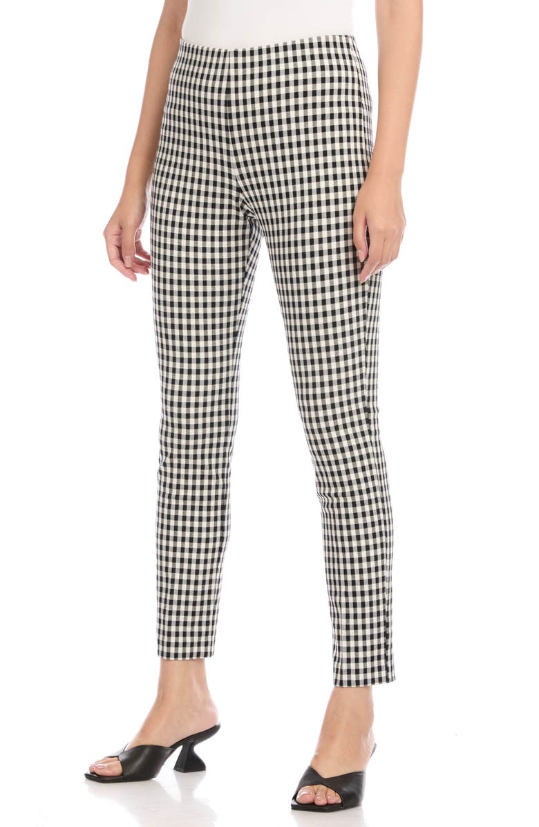 Karen Kane Piper Check Pants, Alternate, color,