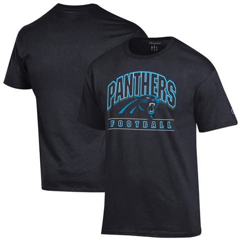 Men's Champion  Black Carolina Panthers Football T-Shirt