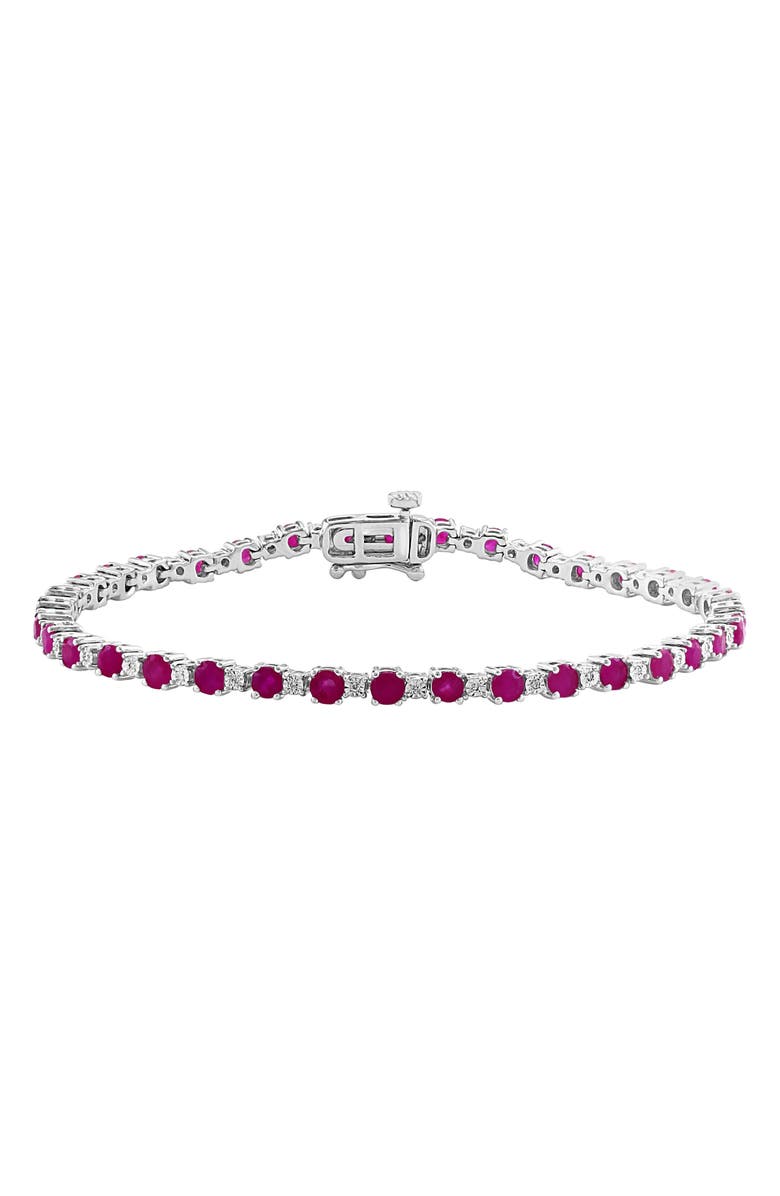 EFFY Ruby & Diamond Bracelet, Main, color, Red