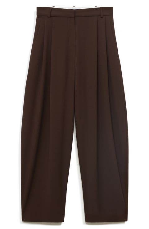Pleated Straight Leg Pants