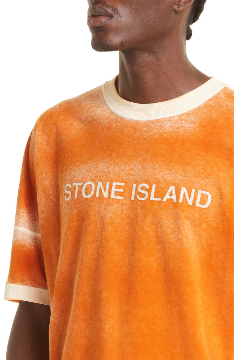Stone Island Hand Spray Logo Graphic Tee, Alternate, color, 