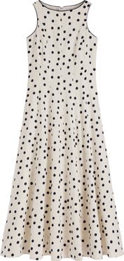 Boden Annet Linen Blend Midi Dress